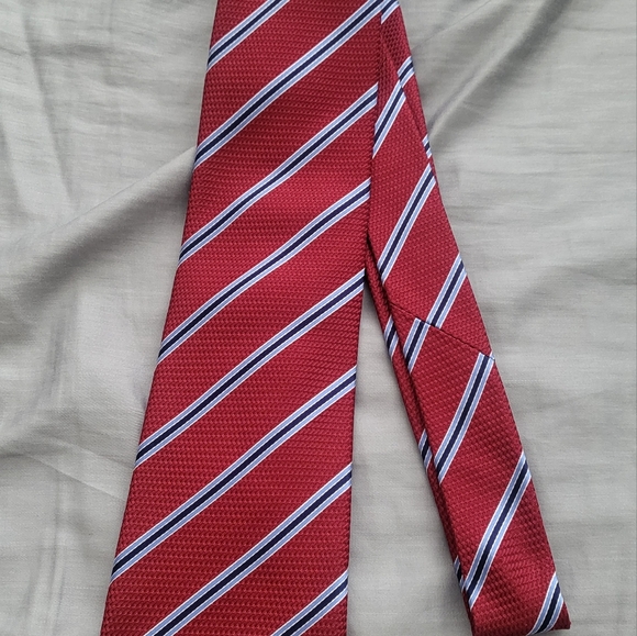 Mens Tasso Elba Striped Necktie tie - Picture 3 of 3